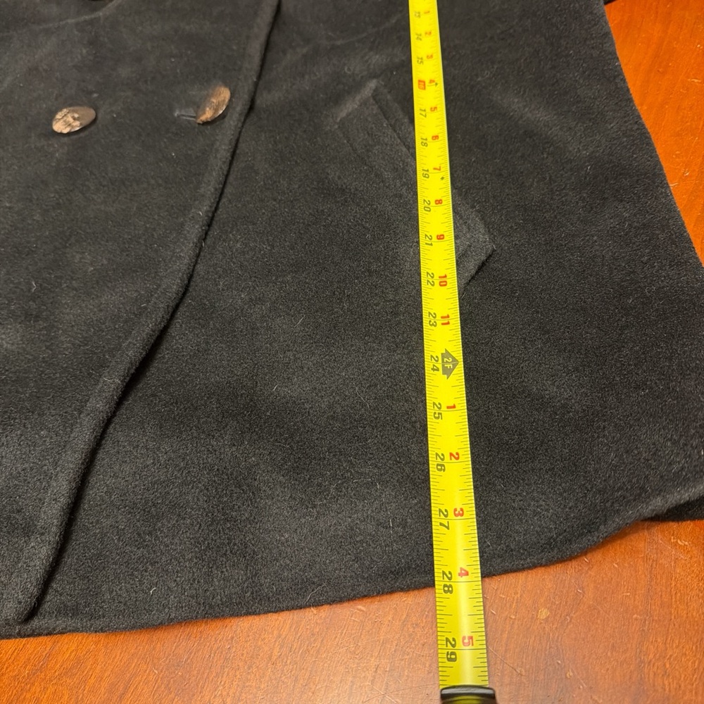 SOLD Amazing Vintage Wool, Cashmere & Angora Swing Peacoat L - Picture 9 of 9